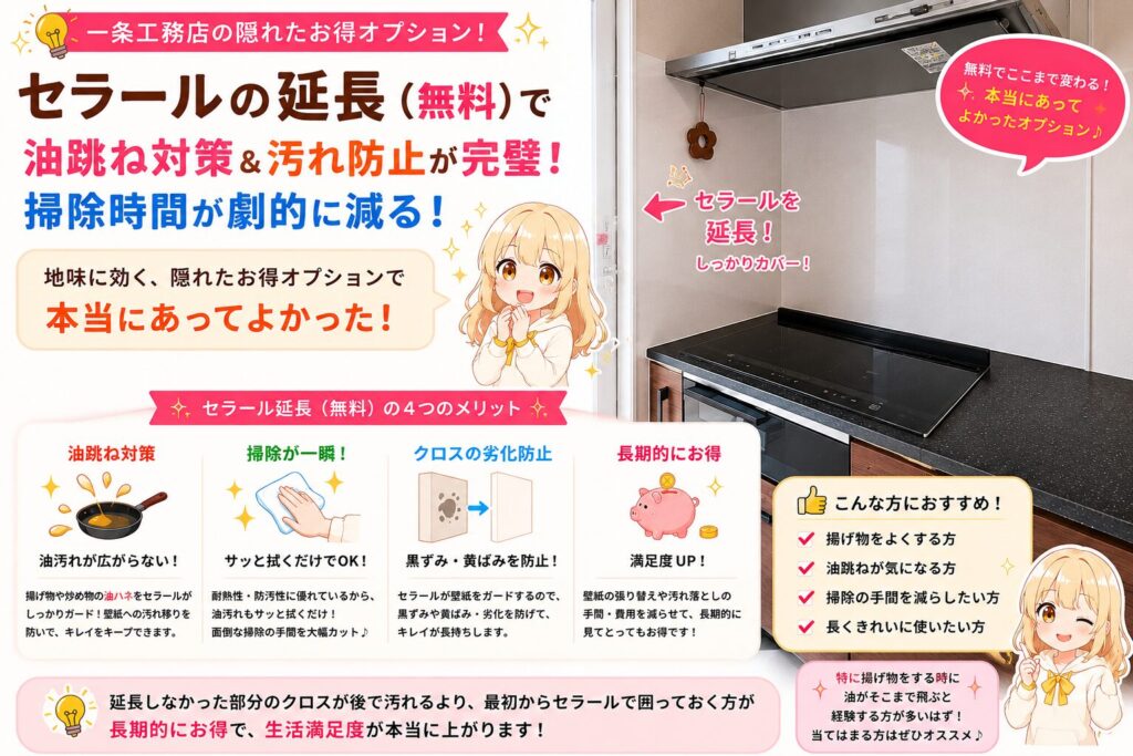 一条工務店のオプション（セラール延長）
