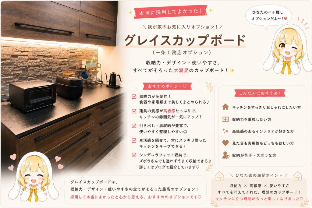 一条工務店、グレイスカップボード
