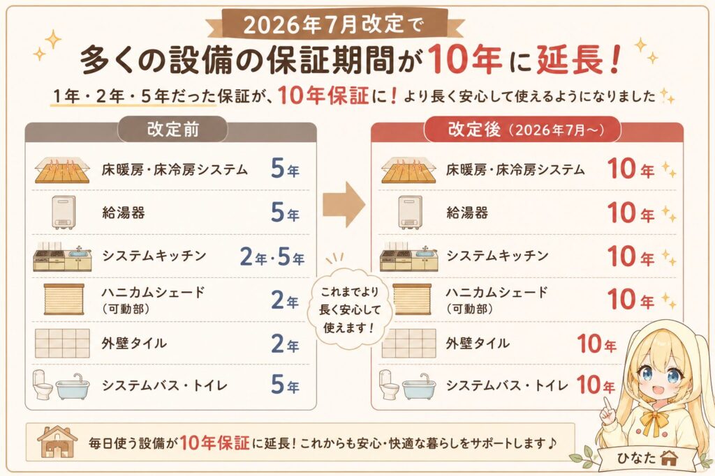 一条工務店の保証期間が10年に延長！何が変わった？