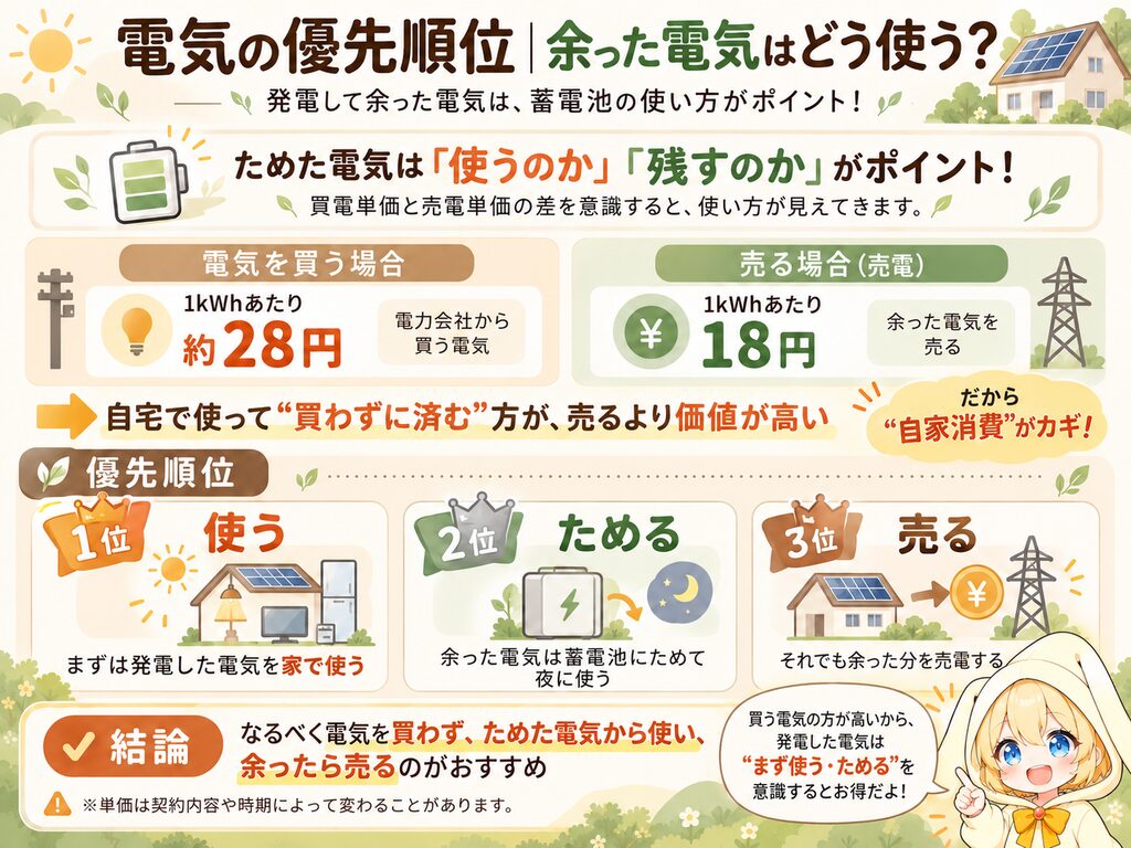 一条工務店、N式、電気の優先順位